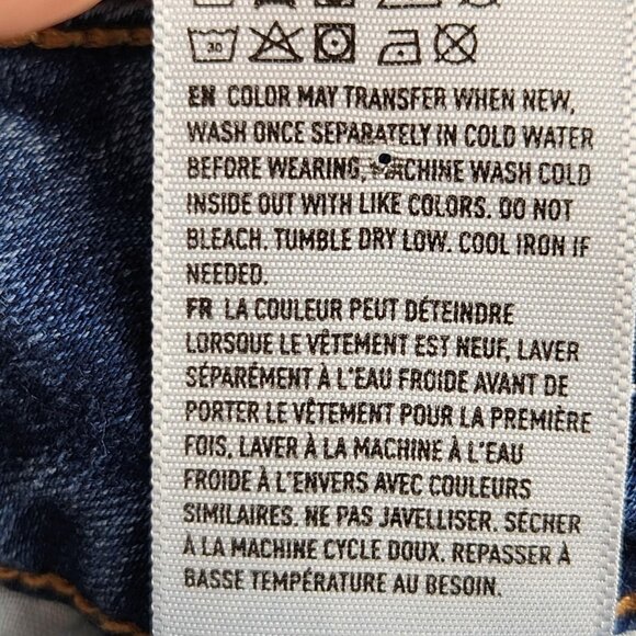 American Eagle Jeans Womens 12 Blue Artist Flare Distressed Mid Rise Stretch - Picture 13 of 13